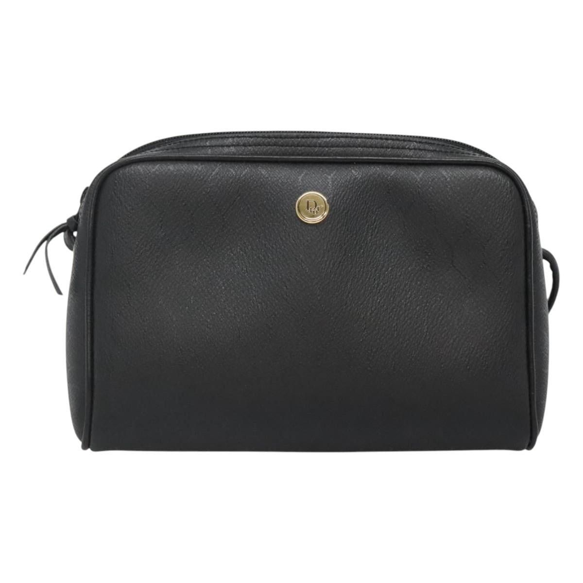 Dior DIOR Honeycomb Canvas Shoulder Bag Pvc Black Gold Size ONE SIZE - 2 Thumbnail