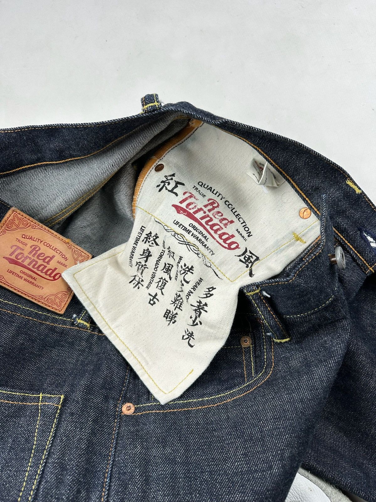 Japanese Brand Red Tornado Bronson Mfg. Blue Selvedge 33x32 Jeans Size US 33 - 9 Thumbnail