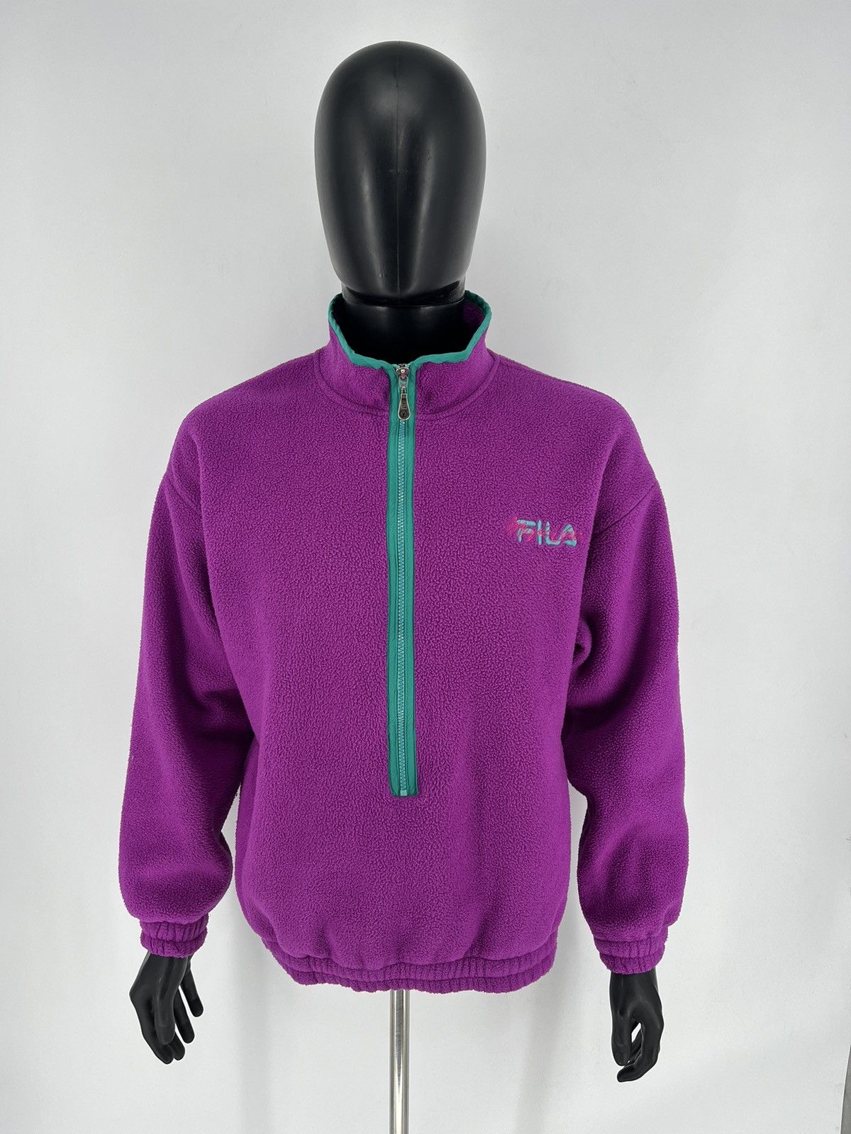 Fila Vintage Y2K Fila Fleece Sweatshirt Streetwear Skate Size US L / EU 52-54 / 3 - 2 Thumbnail