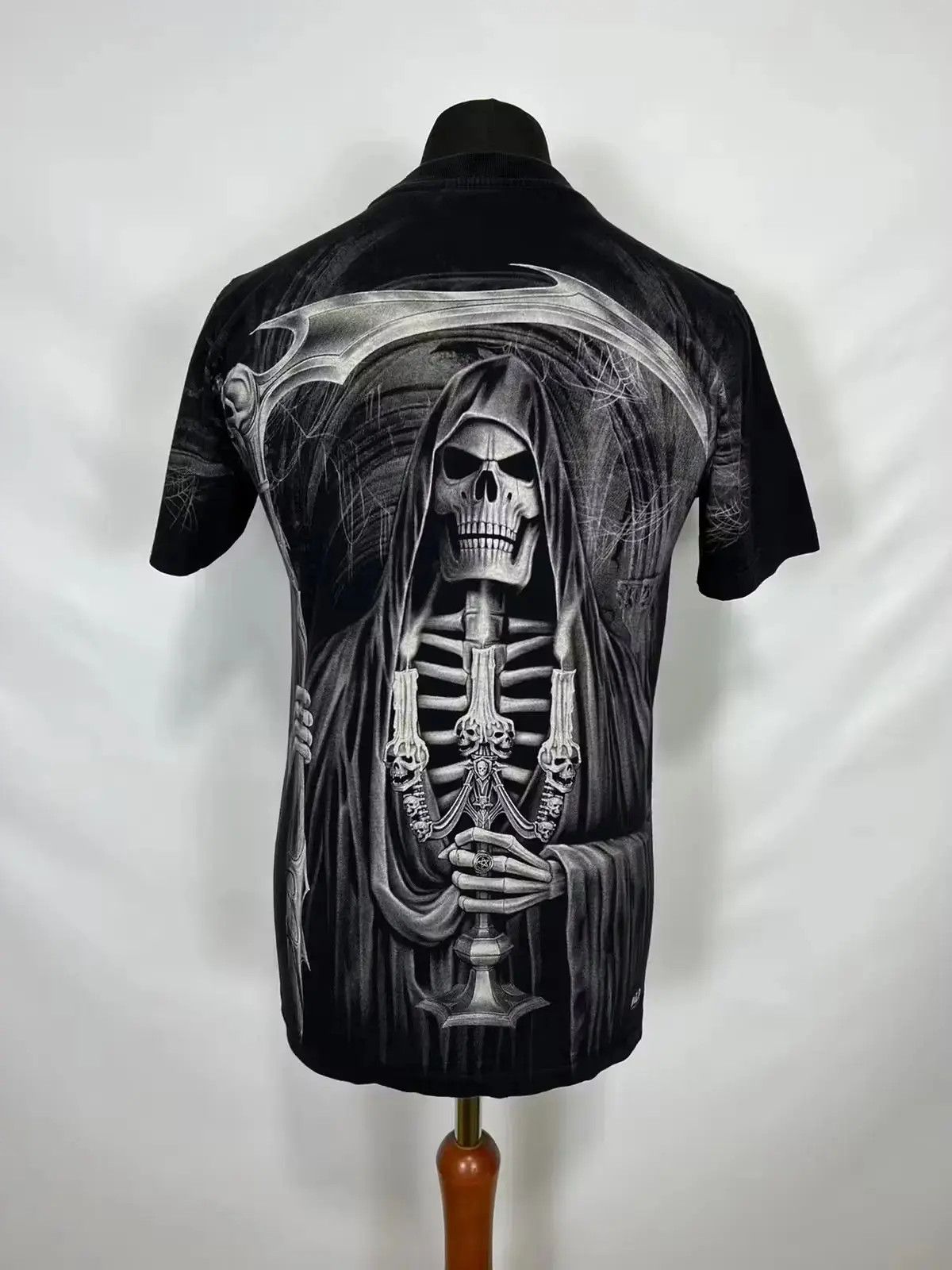Vintage Vintage La muerte skeleton mens tee Size US M / EU 48-50 / 2 - 2 Thumbnail