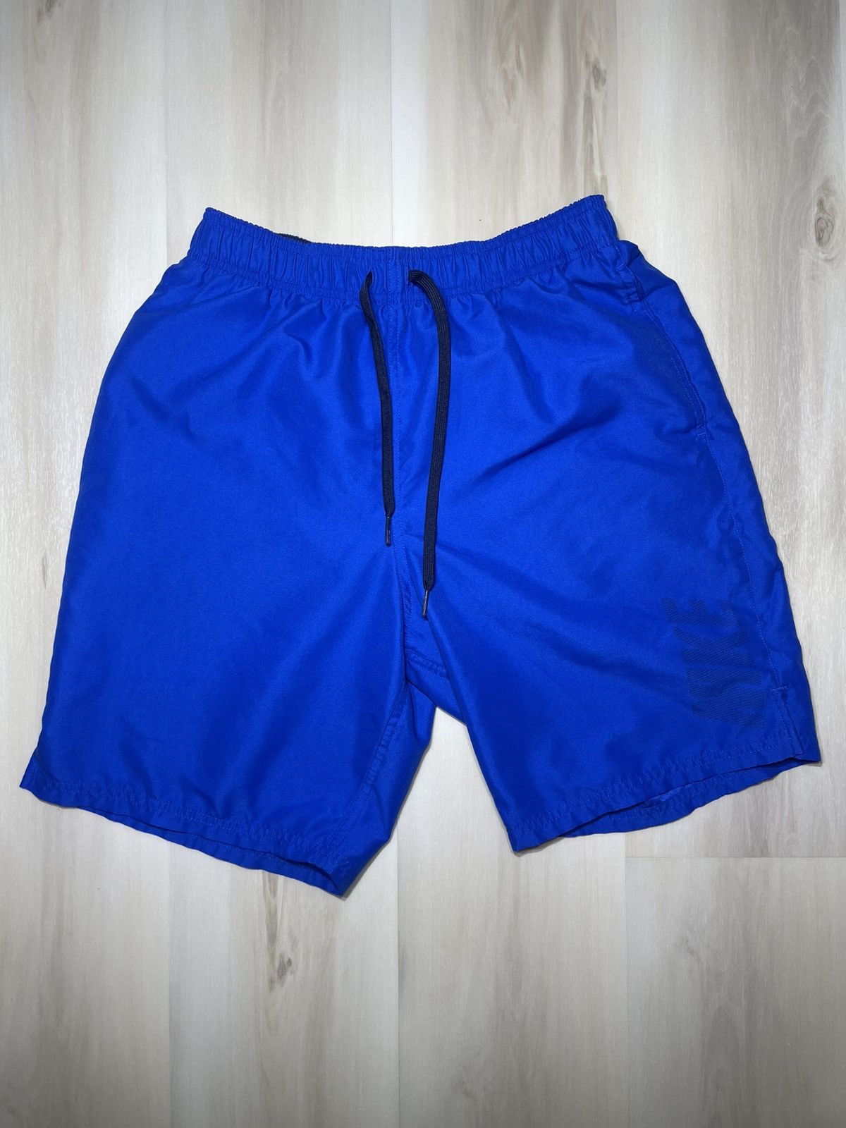 Nike Nike Swim Shorts Men’s Sz M Swimming Trunks Blue Drawstring Size US 30 / EU 46 - 1 Thumbnail