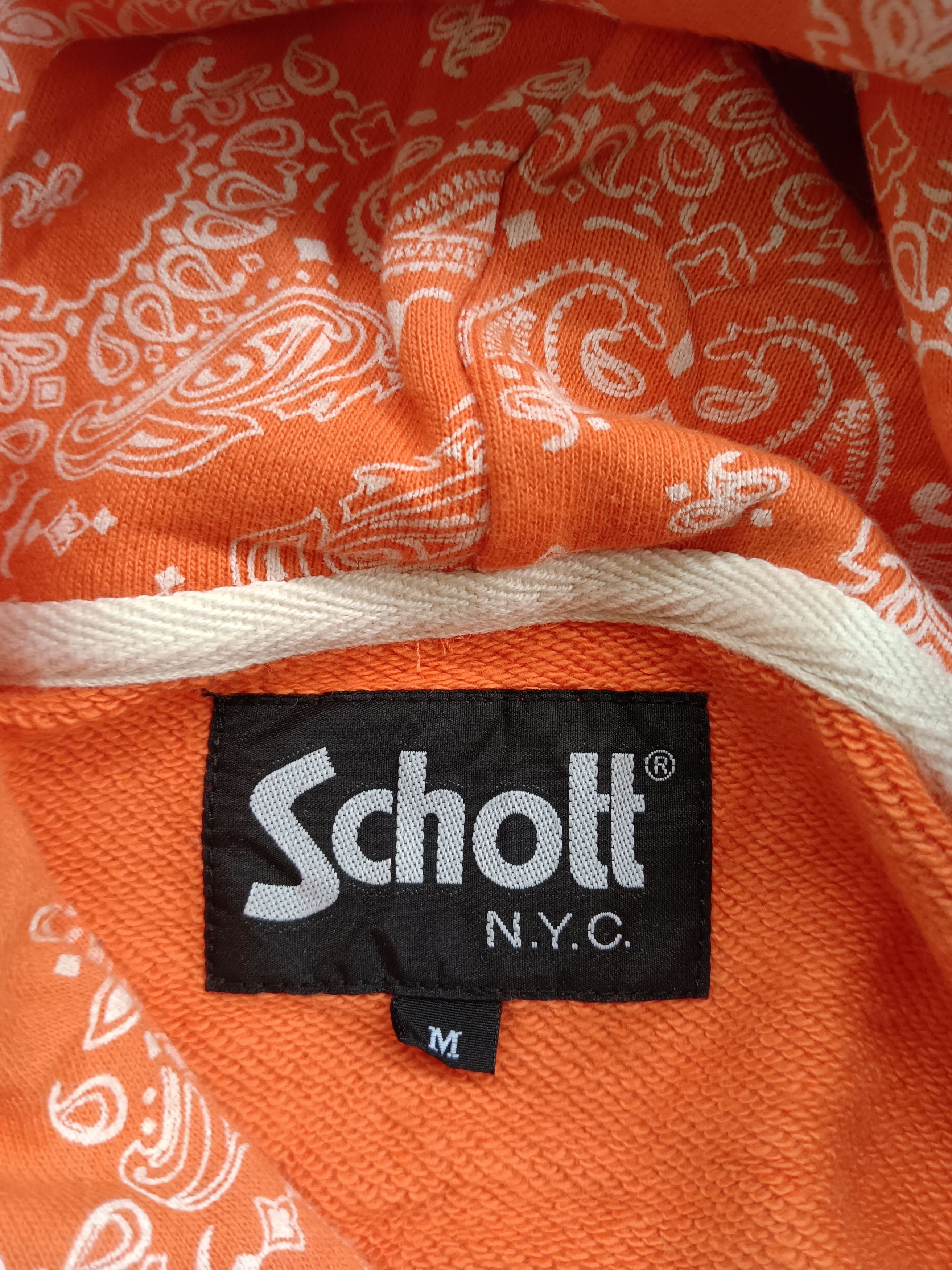 Japanese Brand × Vintage Schott Nyc Hoodie Paisley Size US M / EU 48-50 / 2 - 3 Thumbnail