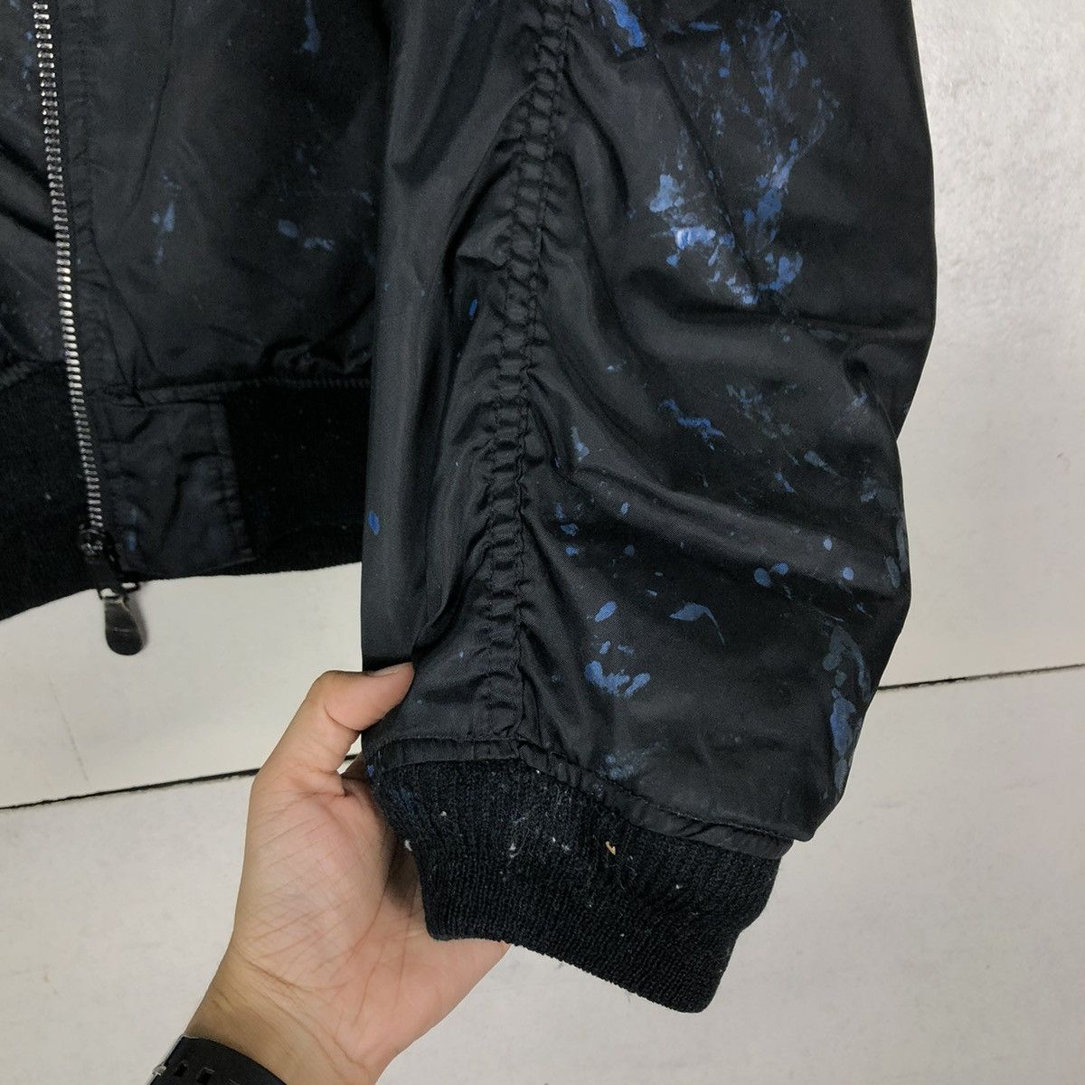 Vintage 🔥VINTAGE BOMBER JACKET MA-1 RACING DUNLOP WAKOS BIG LOGO Size US L / EU 52-54 / 3 - 19 Thumbnail