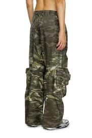 Diesel Diesel Creased Camo cargo Pants Size US 31 - 6 Thumbnail