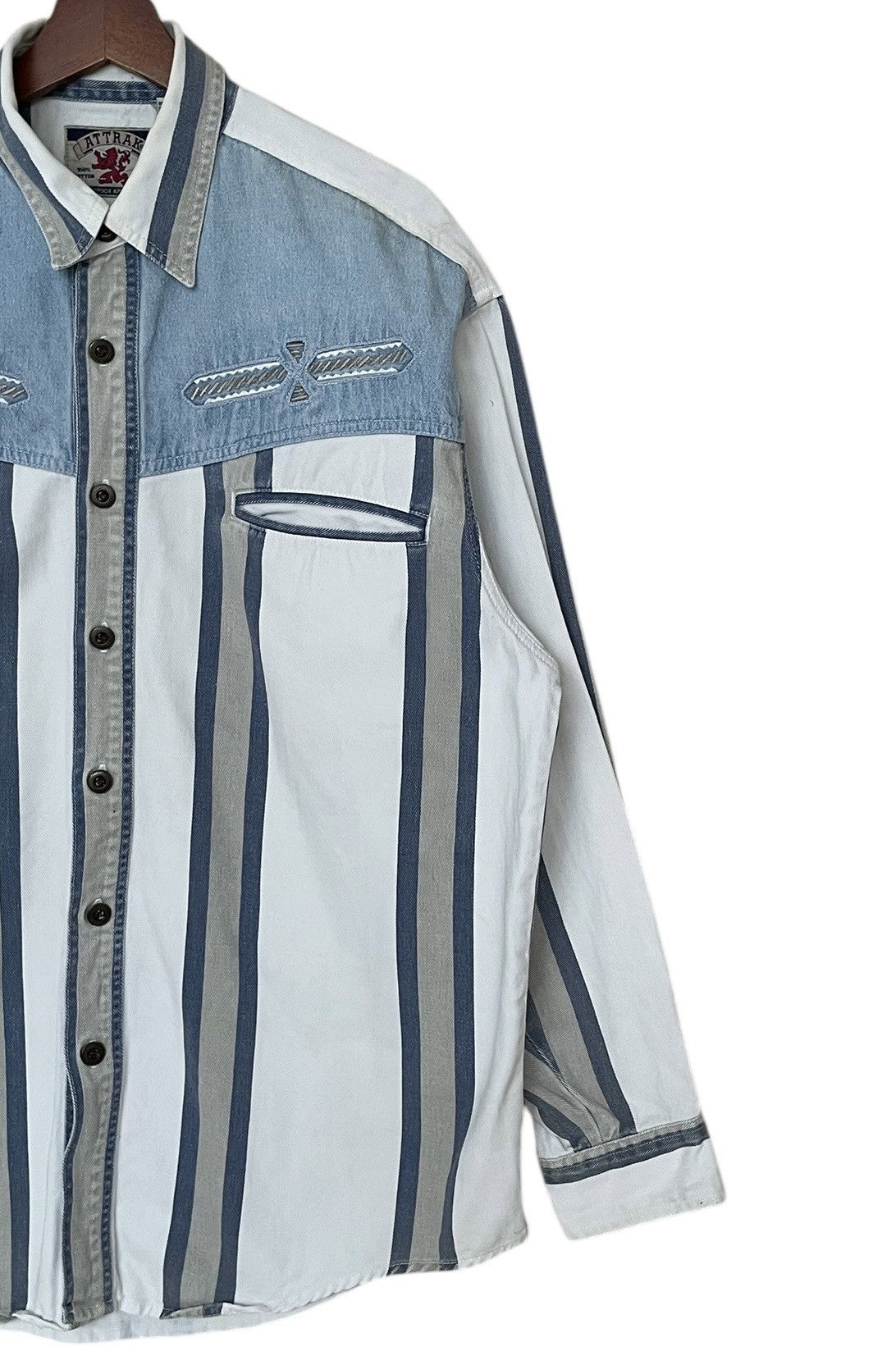 Vintage Vintage Brand Attrak Western Shirt 1990s Size US L / EU 52-54 / 3 - 4 Thumbnail