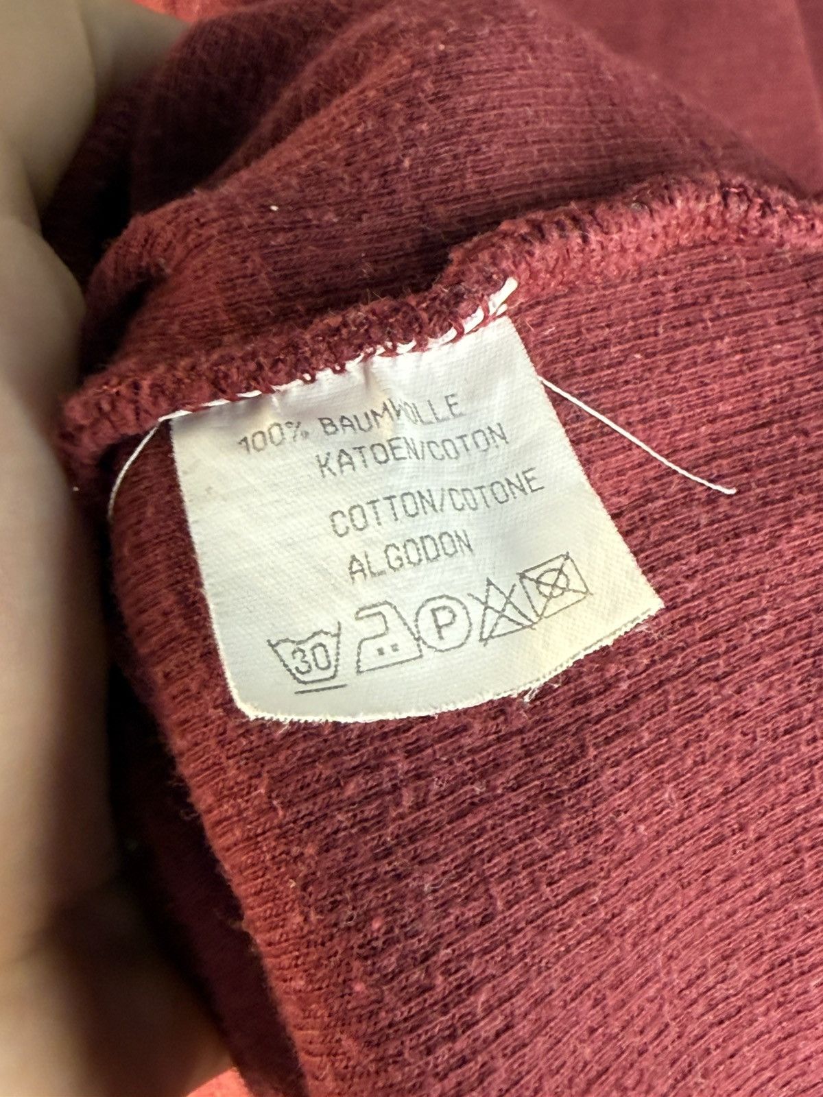 Yves Saint Laurent 90s YSL Sweatshirt 1/4 Quarter Zip Red Vintage Sweater Size US L / EU 52-54 / 3 - 10 Thumbnail