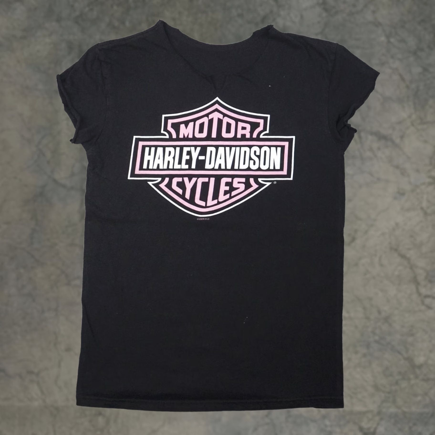 Harley Davidson Harley-Davidson T-Shirt Shirt Womens Medium Black Short Sleeve Pullover Round Neck Casual Basic Motorcycle 90s? Size M / US 6-8 / IT 42-44 - 1 Thumbnail