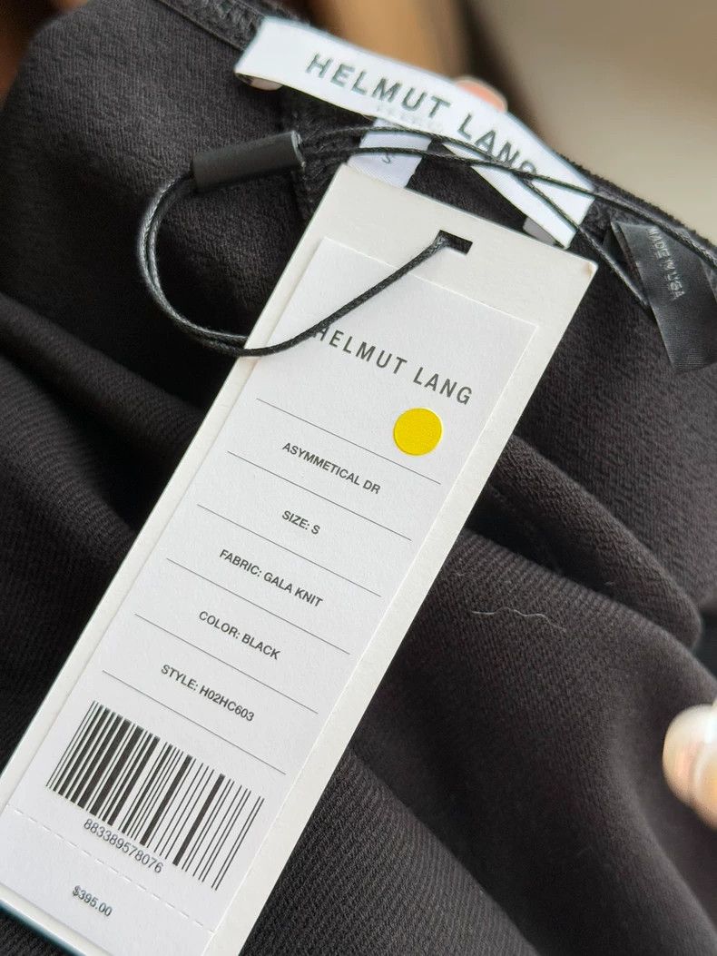 Helmut Lang HELMUT LANG Single side off-shoulder dress in new black wi Size S / US 4 / IT 40 - 2 Thumbnail