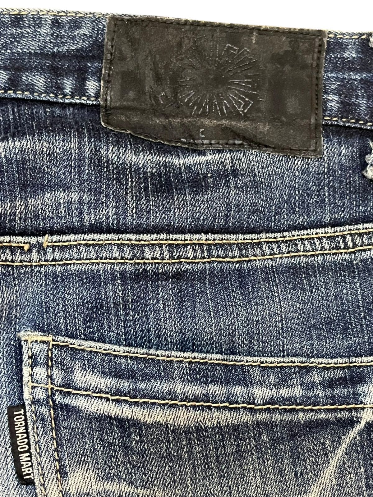 Le Grande Bleu (L.G.B.) × POST ARCHIVE FACTION (PAF) × Tornado Mart Vintage Tornado Mart Faded Distressed Denim Size US 32 / EU 48 - 8 Thumbnail