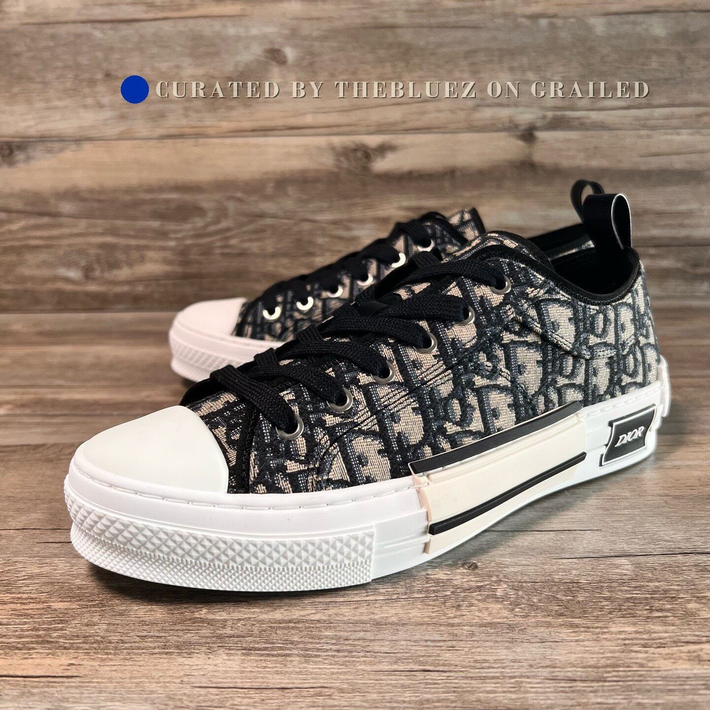 Dior × Kaws × Kim Jones Dior B23 Oblique Low Top Logo (black