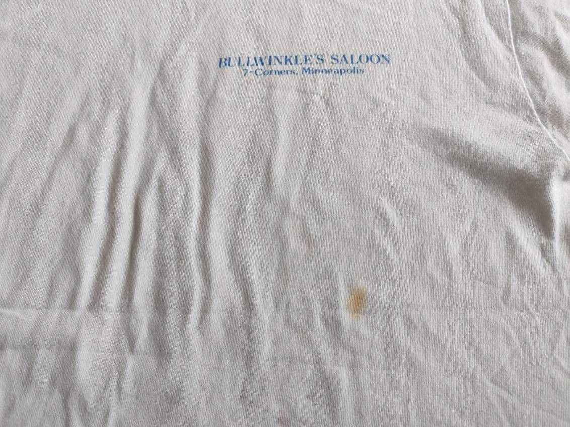 Hanes 1980s Rocky Bullwinkle T Shirt 80s Mens M USA Cartoon Size US M / EU 48-50 / 2 - 7 Thumbnail