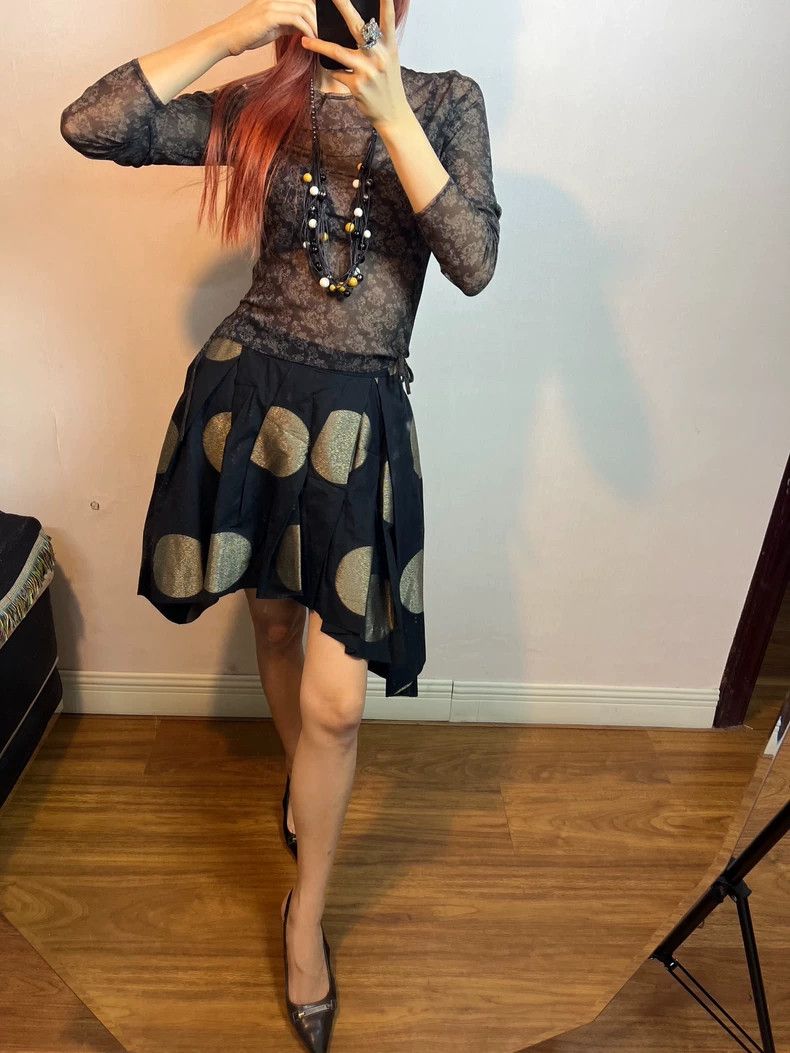 Vivienne Westwood Vivienne Westwood size 1 Polka Dot Asymmetrical Skirt Size 24" / US 00 / IT 34 - 9 Thumbnail