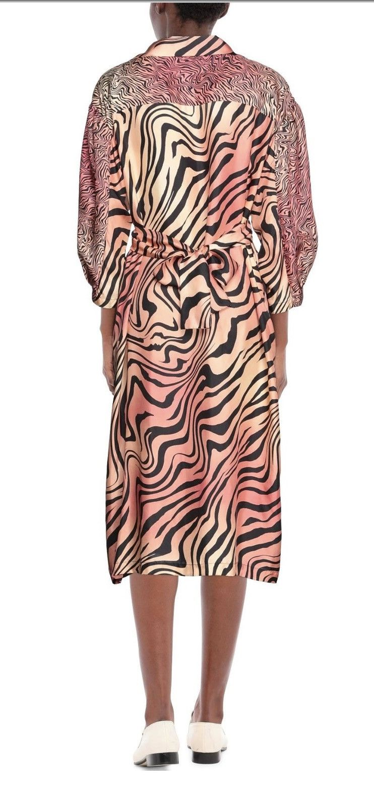 Sandro Sandro Silk Midi Dress Size XS / US 0-2 / IT 36-38 - 13 Thumbnail
