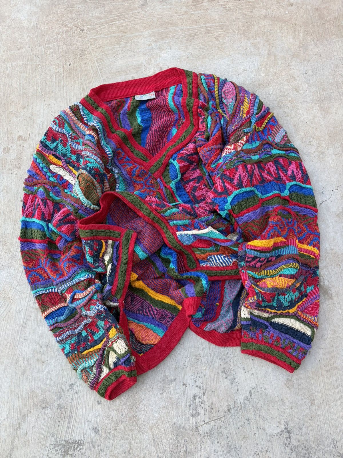 Coogi Vintage 90s Coogi 3D Knit Sweater Size US XL / EU 56 / 4 - 5 Thumbnail