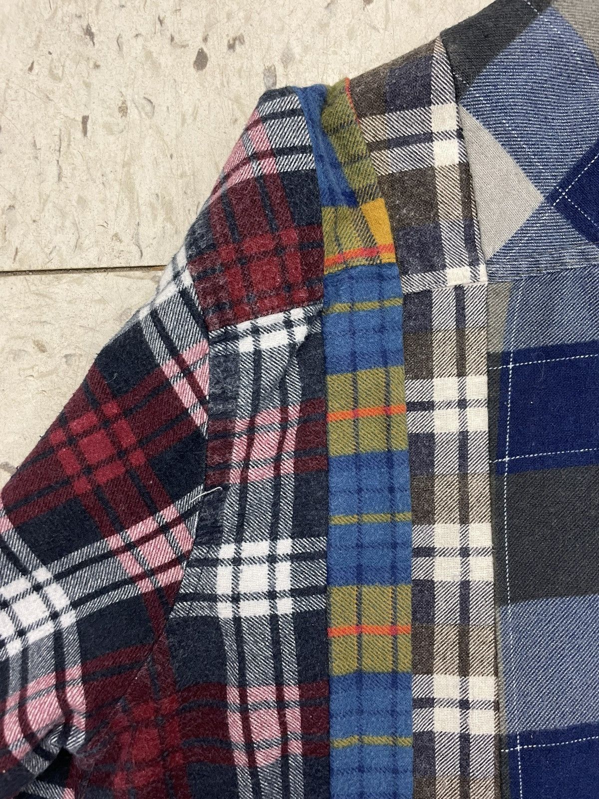 Needles Rebuild 7 Cuts Flannel Shirt Button Up Plaid Cotton Japan Size US M / EU 48-50 / 2 - 8 Thumbnail