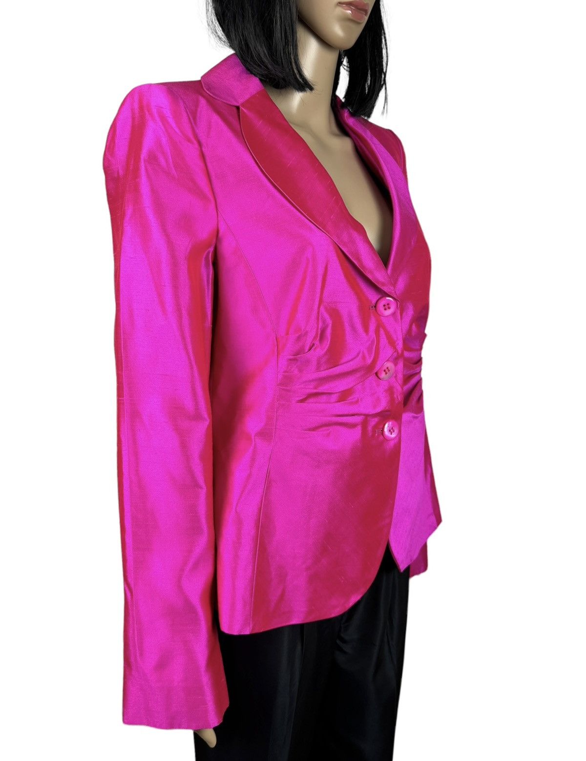 Armani Collezioni Armani Collezioni Silk Pink Blazer size IT46 Size L / US 10 / IT 46 - 5 Thumbnail