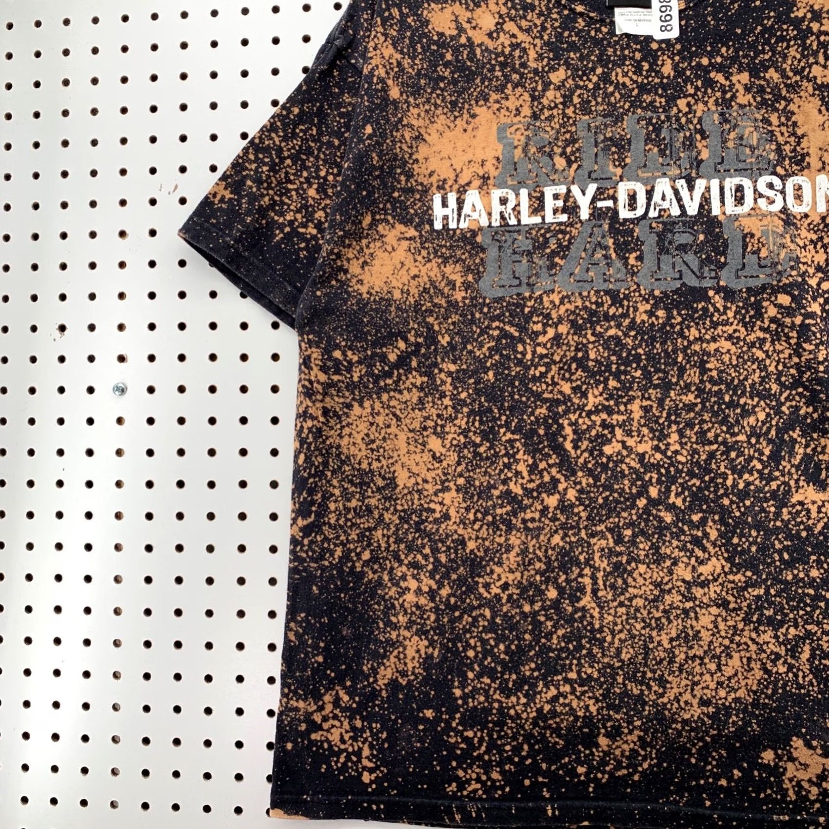 Harley Davidson VINTAGE Harley Davidson Shirt Large Black Acid Wash Montana Motorcycle 21x28 Mens Size US L / EU 52-54 / 3 - 5 Thumbnail