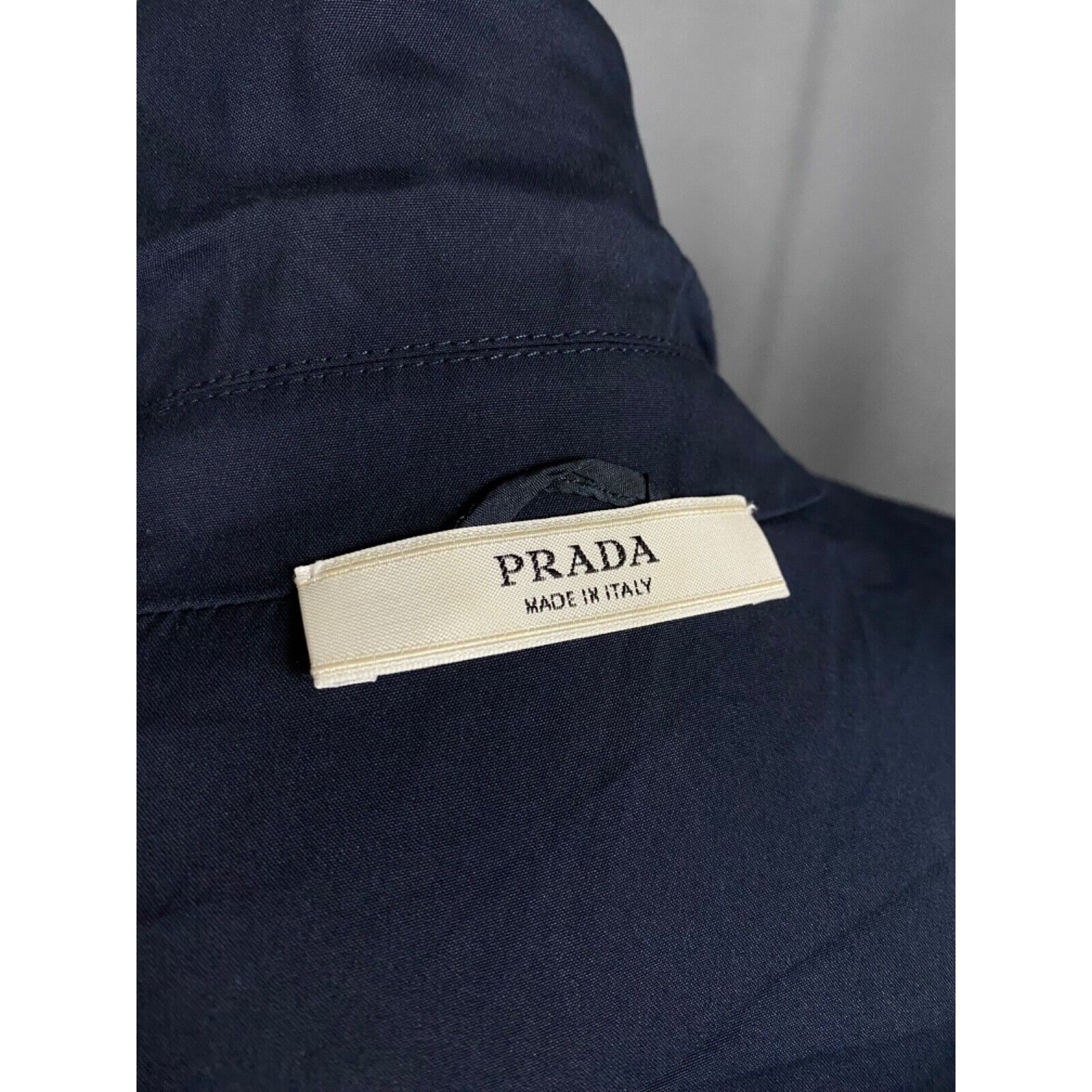 Prada Prada Women's Blue Basic Floral Shoulder Blazer Jacket Size Size M / US 6-8 / IT 42-44 - 9 Thumbnail