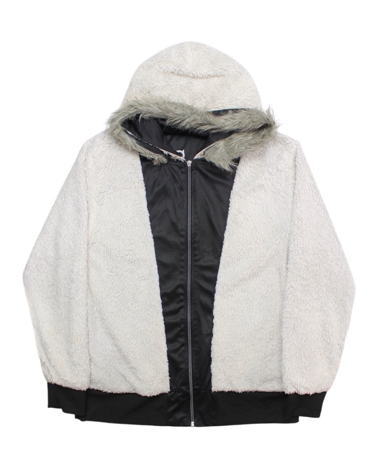 If Six Was Nine 2000S CLASH AHEAD SHERPA × SATIN HOODED JACKET “BRING HOPE” Size US L / EU 52-54 / 3 - 2 Thumbnail