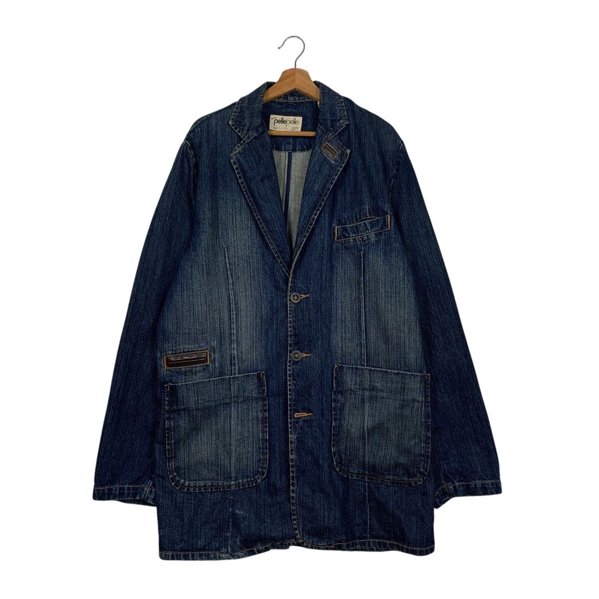 Marc Buchanan Pelle Pelle Marc Buchanan Denim Jacket Size US L / EU 52-54 / 3 - 1 Thumbnail