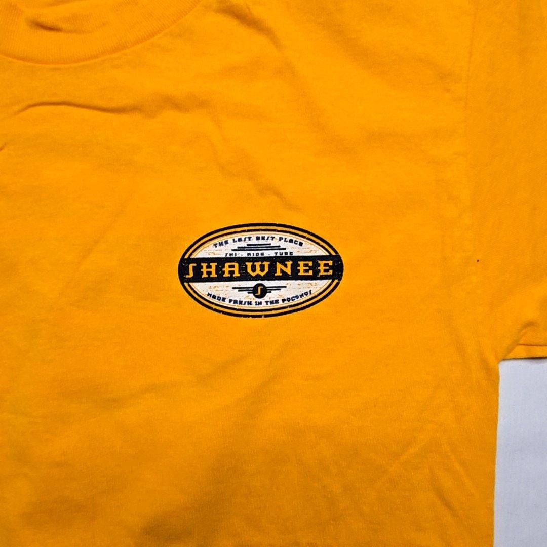 Hanes Vintage Shawnee Poconos Shirt Ski Graphic Yellow Small Tee Size US S / EU 44-46 / 1 - 4 Thumbnail