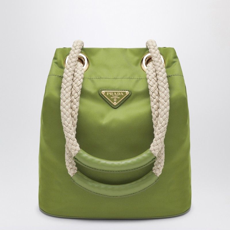 Prada Prada Mariner Small Bucket Bag In Ivy-Green Re-Nylon Size ONE SIZE - 1 Thumbnail