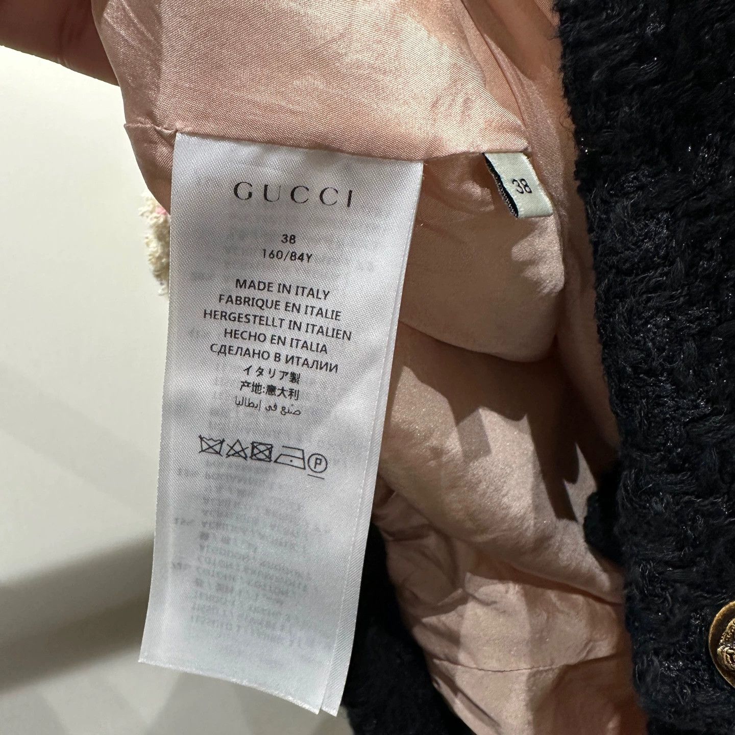 Gucci Gucci Gold Button Tweed 4-Pocket Cotton Jacket 38 Size XS / US 0-2 / IT 36-38 - 3 Thumbnail