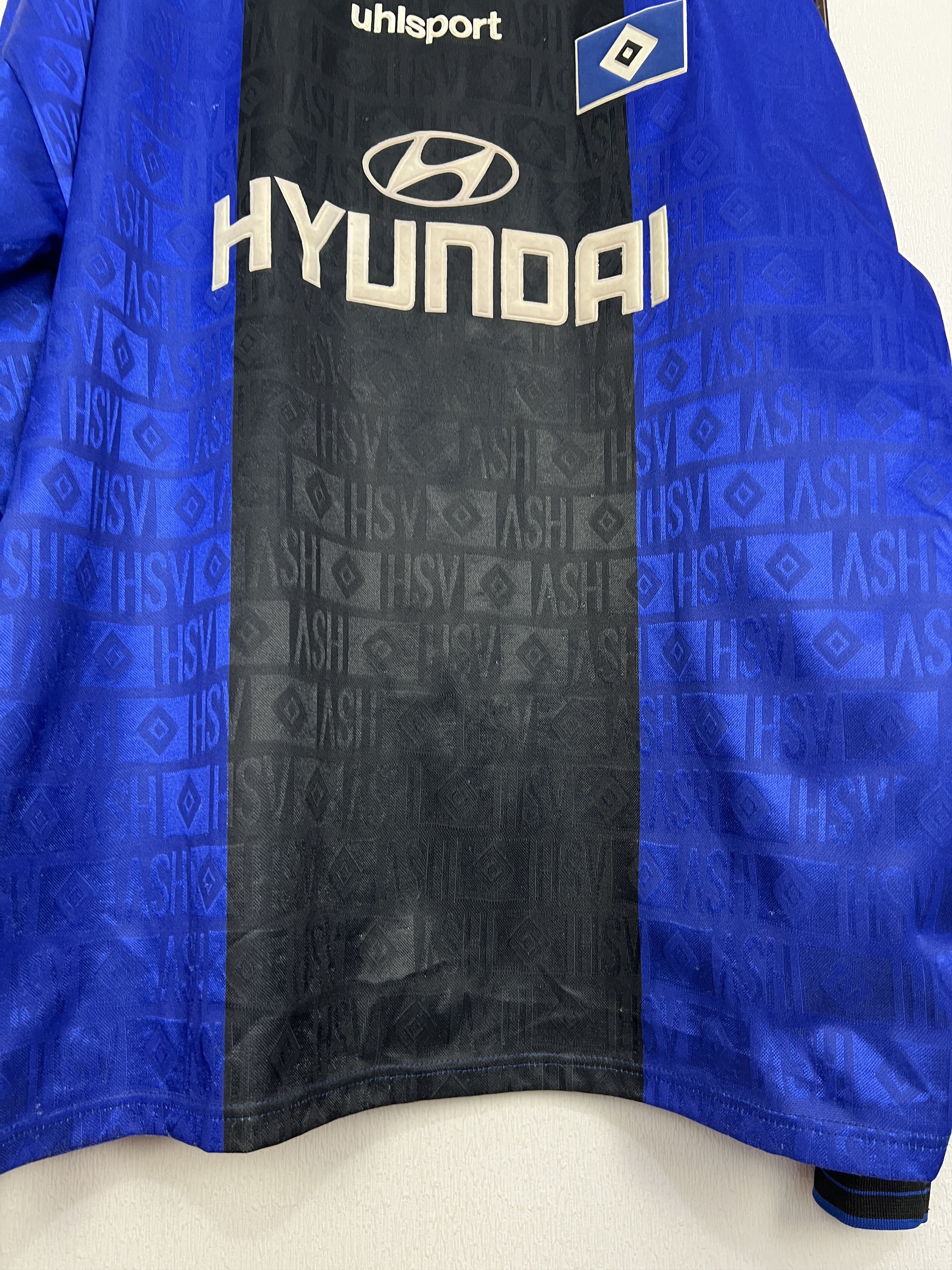 Vintage Hamburg Away football shirt Soccer Long Sleeve Jersey Trikot Size US XXL / EU 58 / 5 - 5 Thumbnail