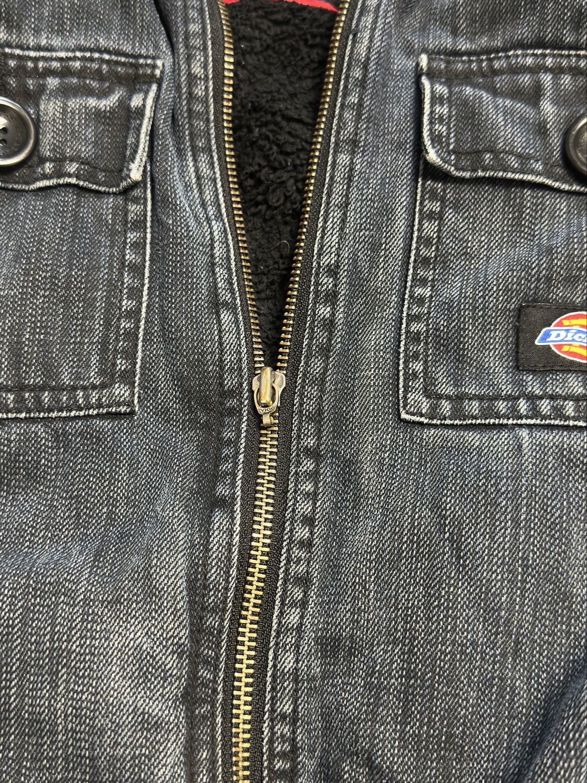Dickies Rare Dickies Hooded Fleece Utility Denim Jacket Size US S / EU 44-46 / 1 - 6 Thumbnail