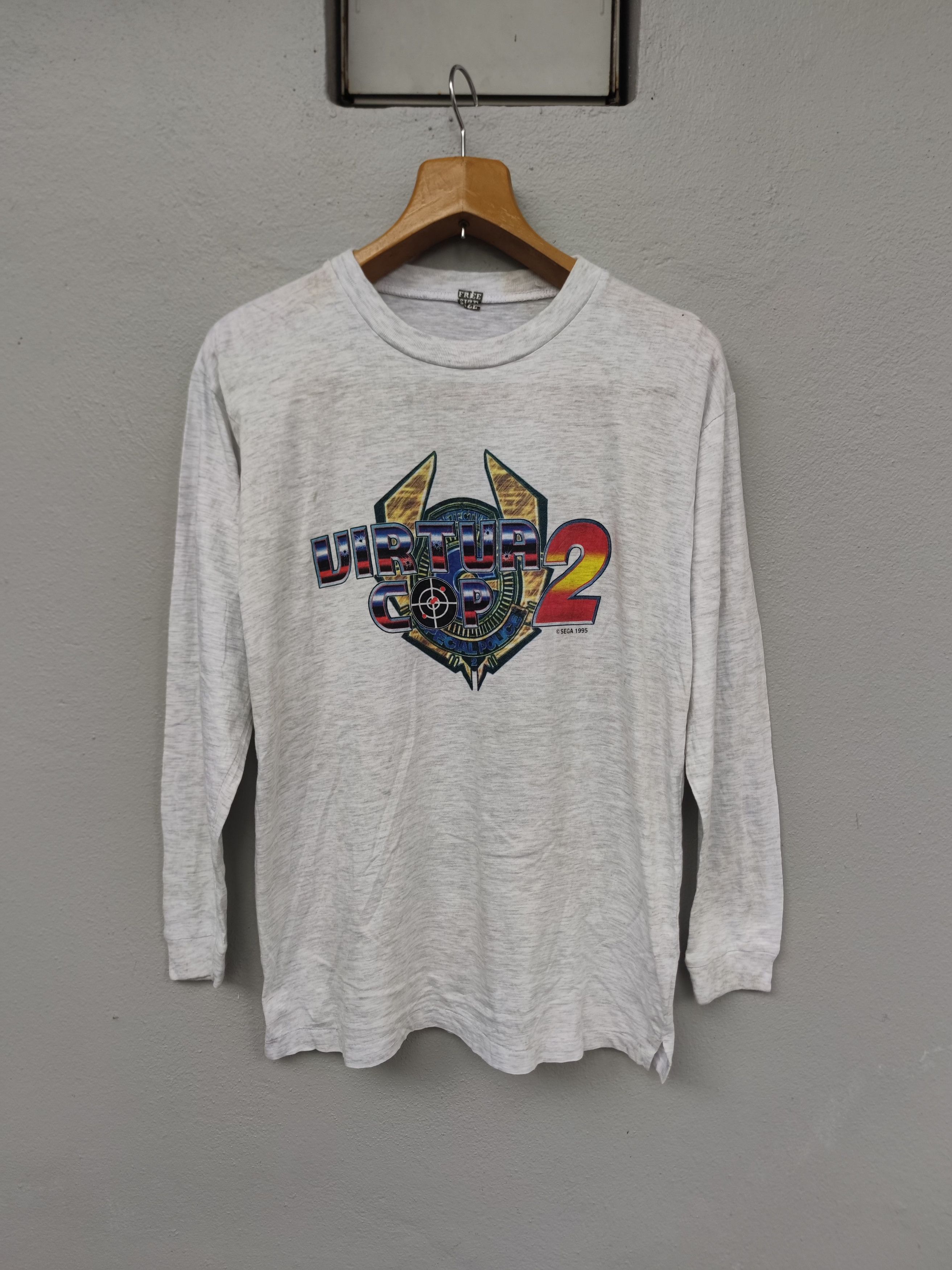 Vintage 1995 Sega Virtua Cop 2 Longsleeve T Shirt
