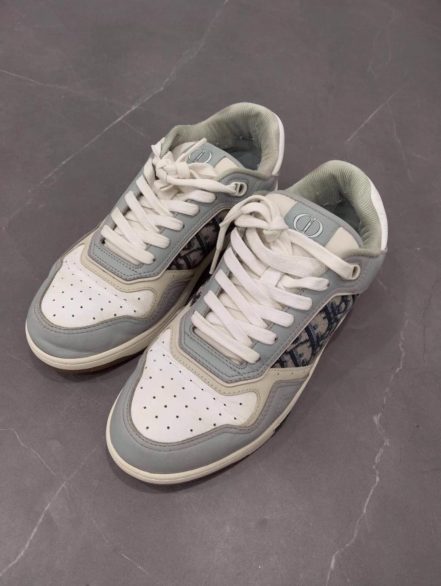 Dior DIOR B27 Logo Print Gray White 40 Size US 7 / EU 40 - 1 Thumbnail