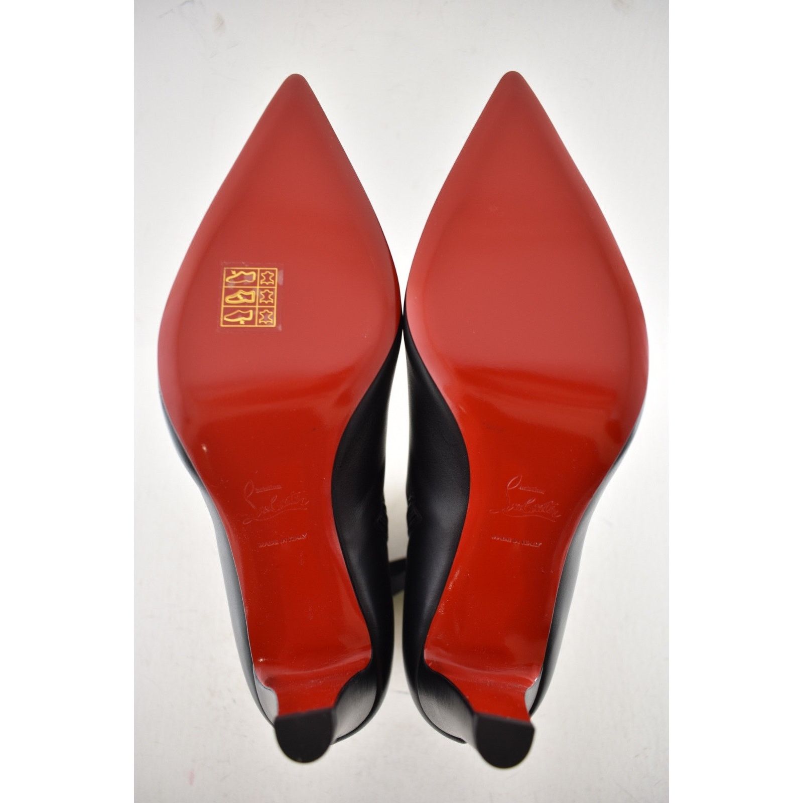 Christian Louboutin Christian Louboutin Vibella Booty 85 Black Leather Bootie 38 Size US 8 / IT 38 - 13 Thumbnail