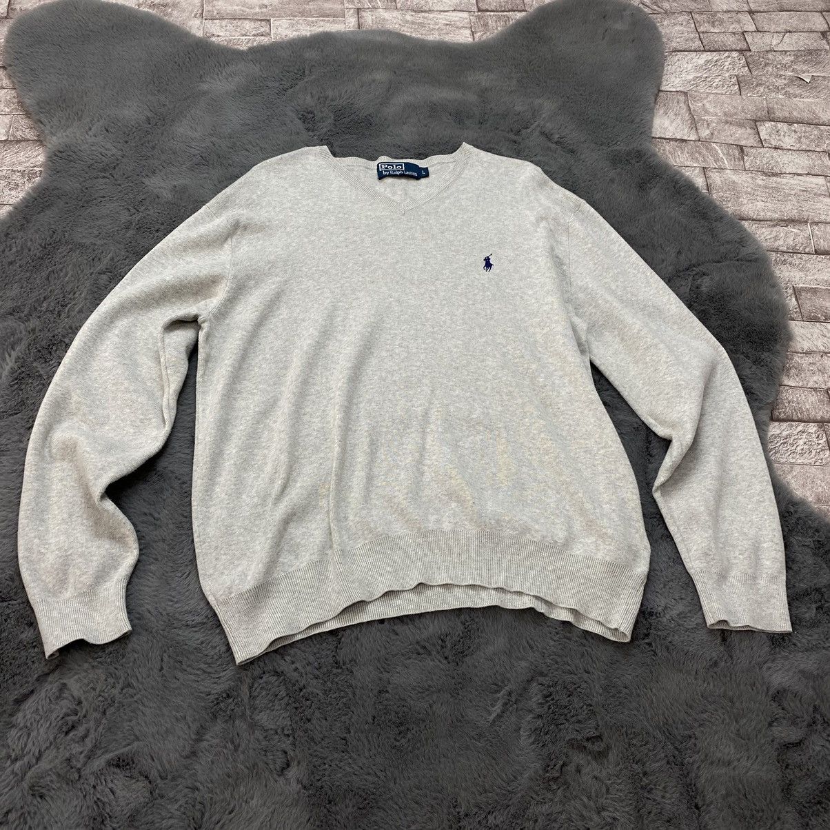 Polo Ralph Lauren × Vintage Polo Ralph Lauren V neck knitwear L Rare Vintage Size US L / EU 52-54 / 3 - 5 Thumbnail