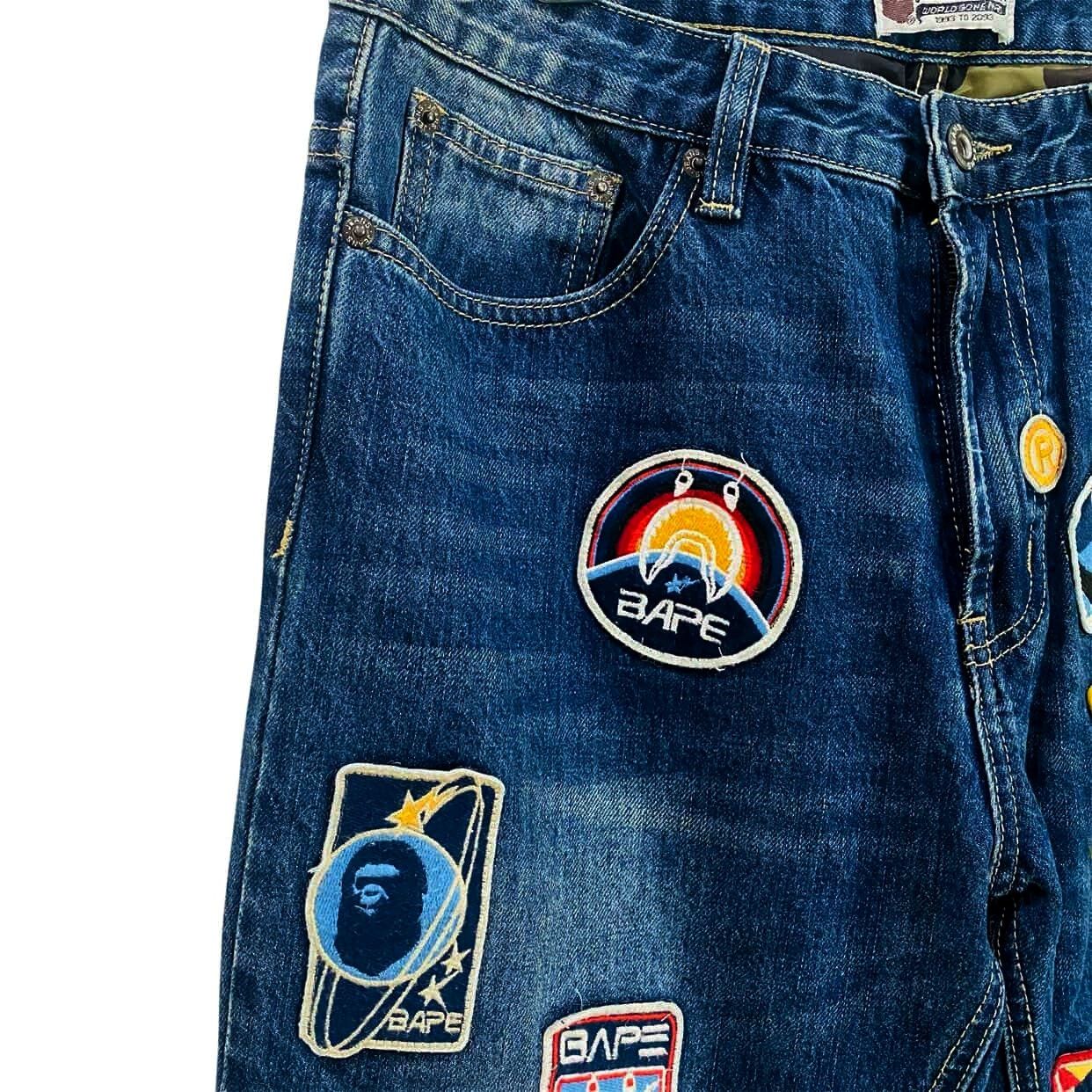 Bape BAPE Slim Fit Patch Work Jeans Size US 34 / EU 50 - 5 Thumbnail