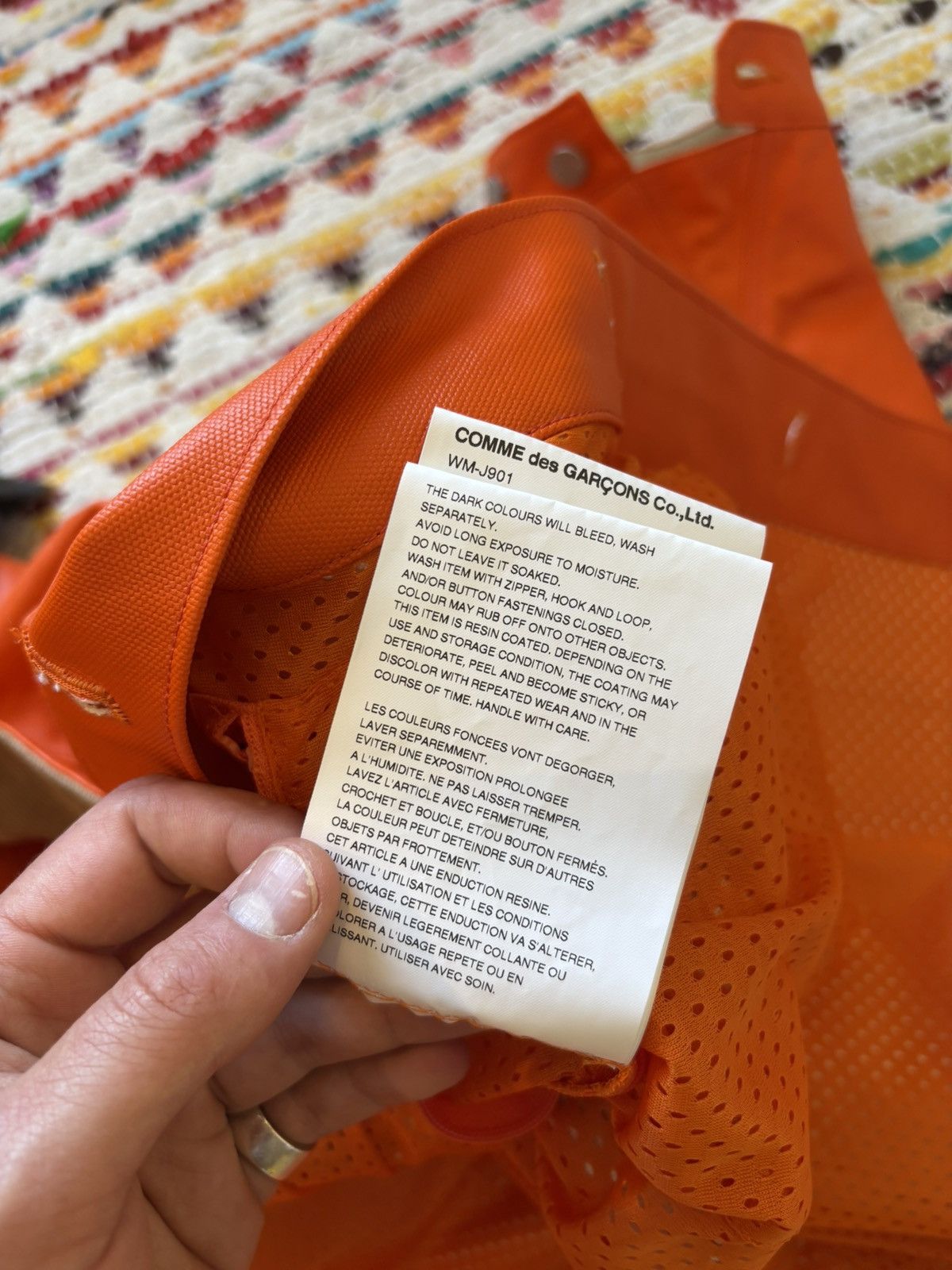 Carhartt Wip × Comme des Garcons × Junya Watanabe eYe Junya Watanabe MAN x Carhartt WIP - Orange chore coat Size US L / EU 52-54 / 3 - 14 Thumbnail