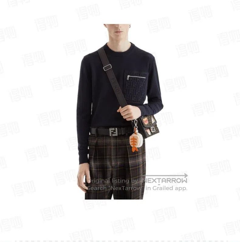 Fendi Fendi Deep Gray Solid Color Crew Neck Long Sleeve Sweater Size US M / EU 48-50 / 2 - 9 Thumbnail