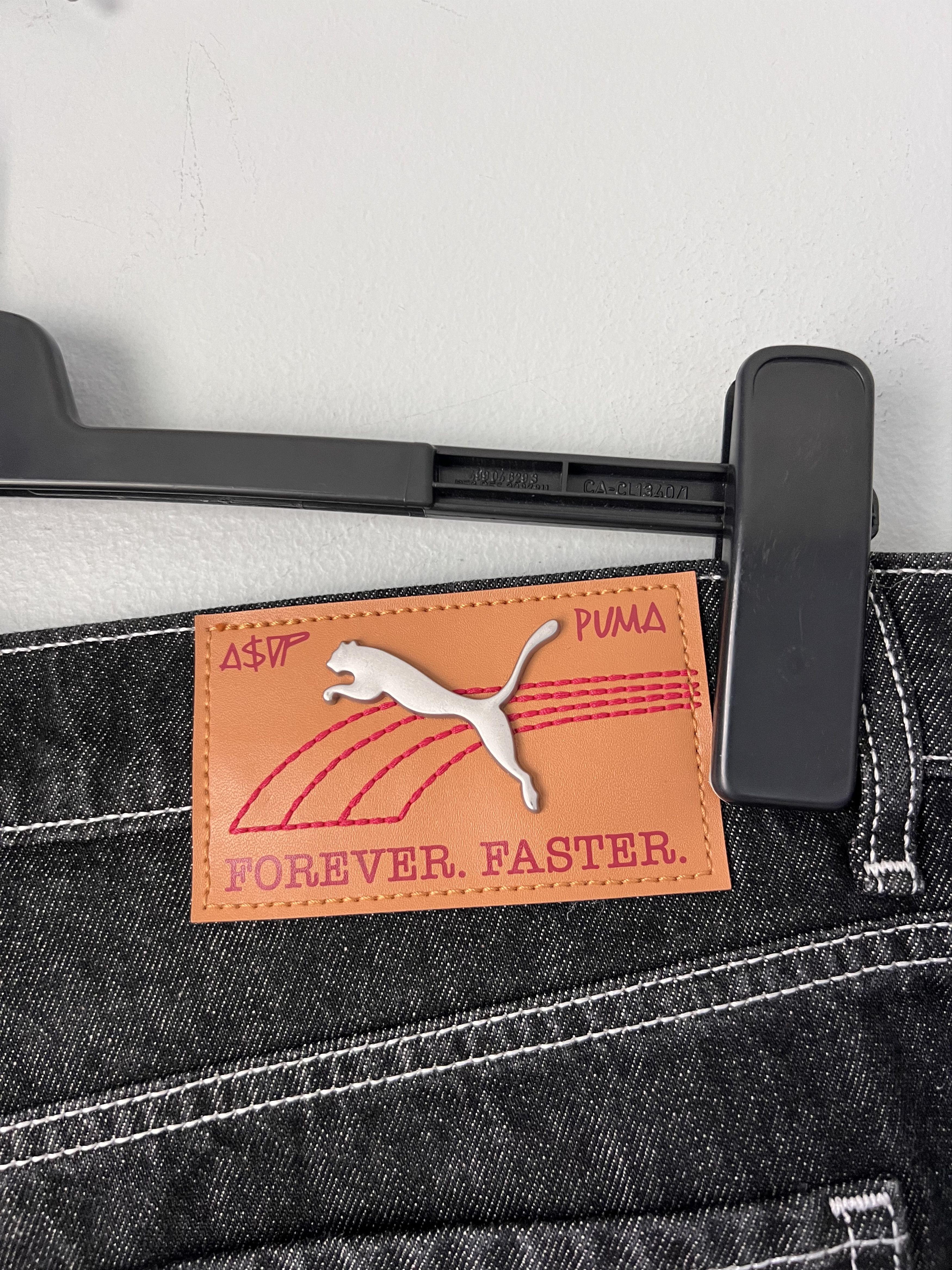 A$AP Rocky × Puma A$AP Rocky Puma F1 Knee Pad Denim Jeans in Black Size US 36 / EU 52 - 7 Thumbnail