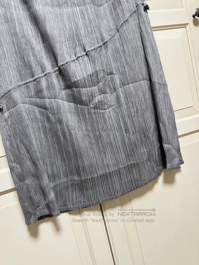 Issey Miyake Issey Miyake Gray Ruched Midi Skirt Size 26" / US 2 / IT 38 - 6 Thumbnail