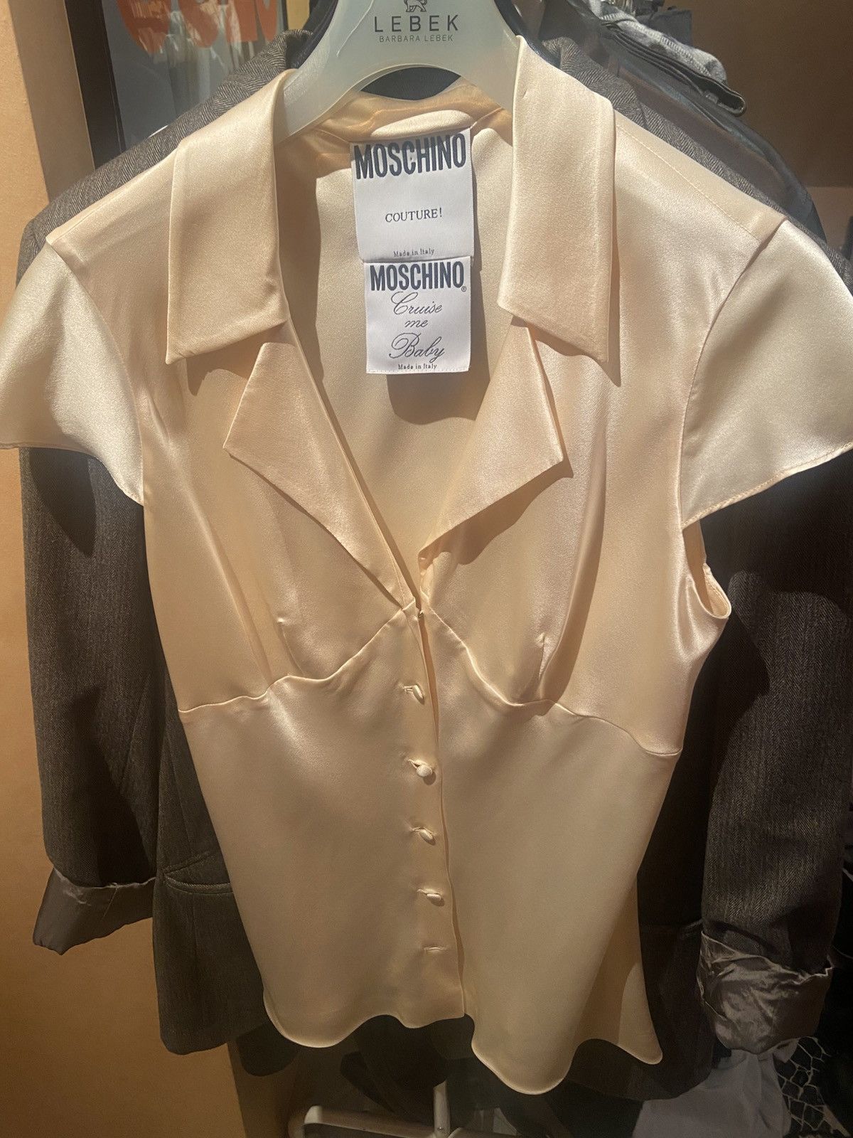 Moschino Moschino SS 1989 Couture Blouse Silk Size L / US 10 / IT 46 - 3 Thumbnail