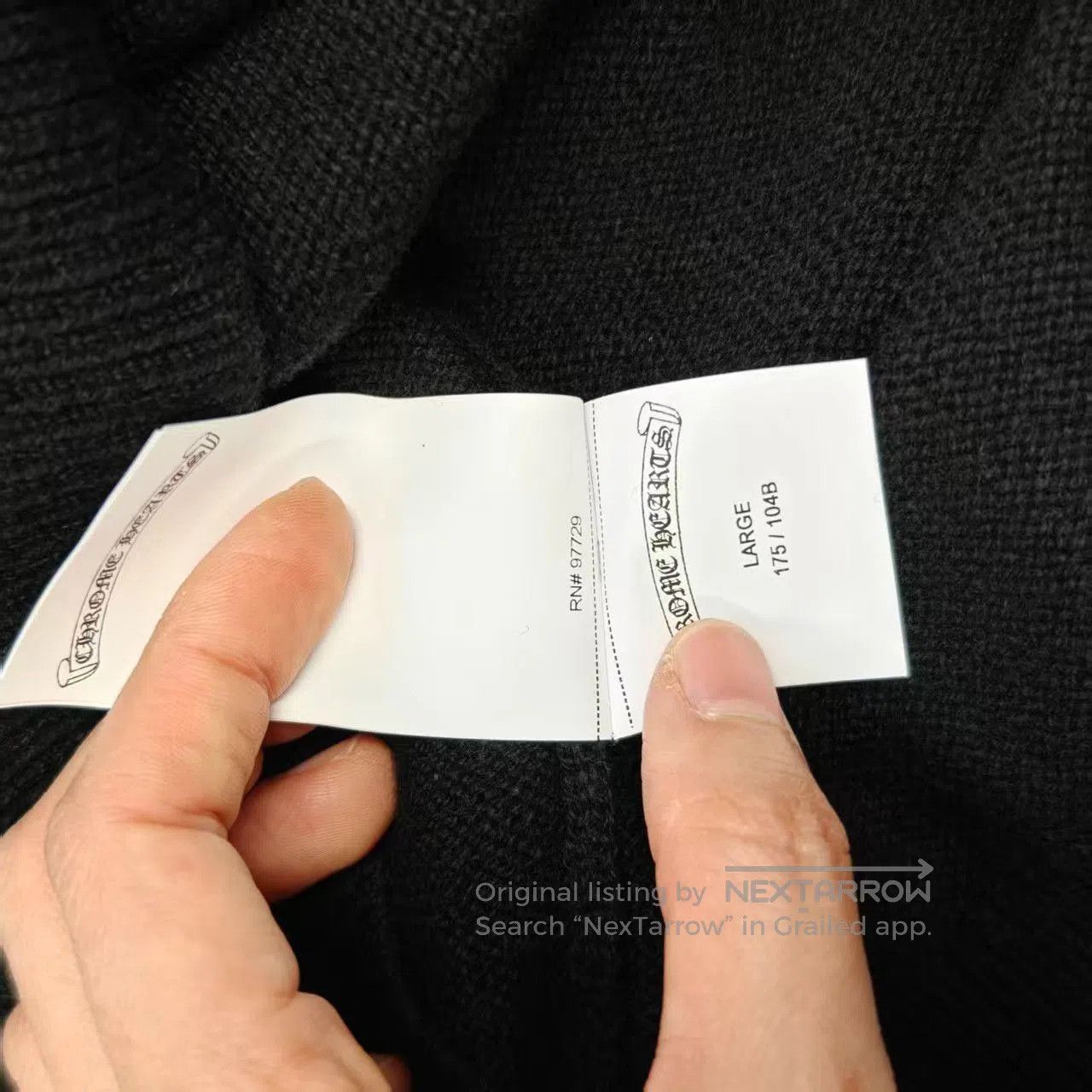 Chrome Hearts Chrome Hearts Cross Black Cashmere Sweater. Size US L / EU 52-54 / 3 - 3 Thumbnail