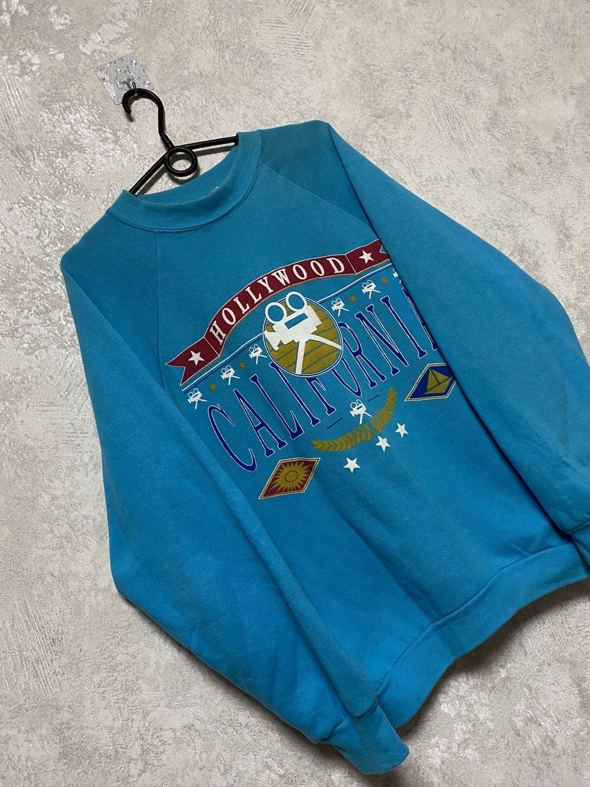 Fruit Of The Loom Hollywood California vintage very rare sweatshirt Size US L / EU 52-54 / 3 - 2 Thumbnail