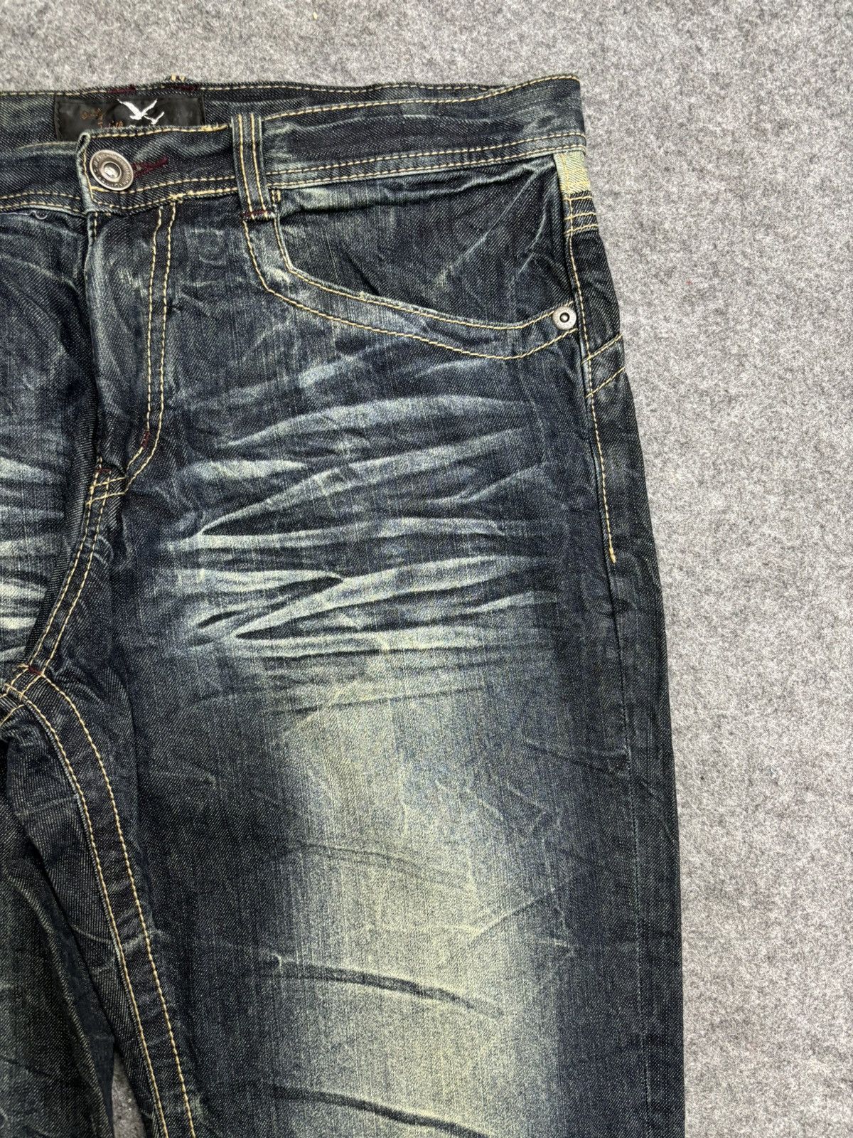 Japanese Brand 💥Insane Japan Fashion💥Daily Topics Loose Denim F512 Size US 36 / EU 52 - 4 Thumbnail