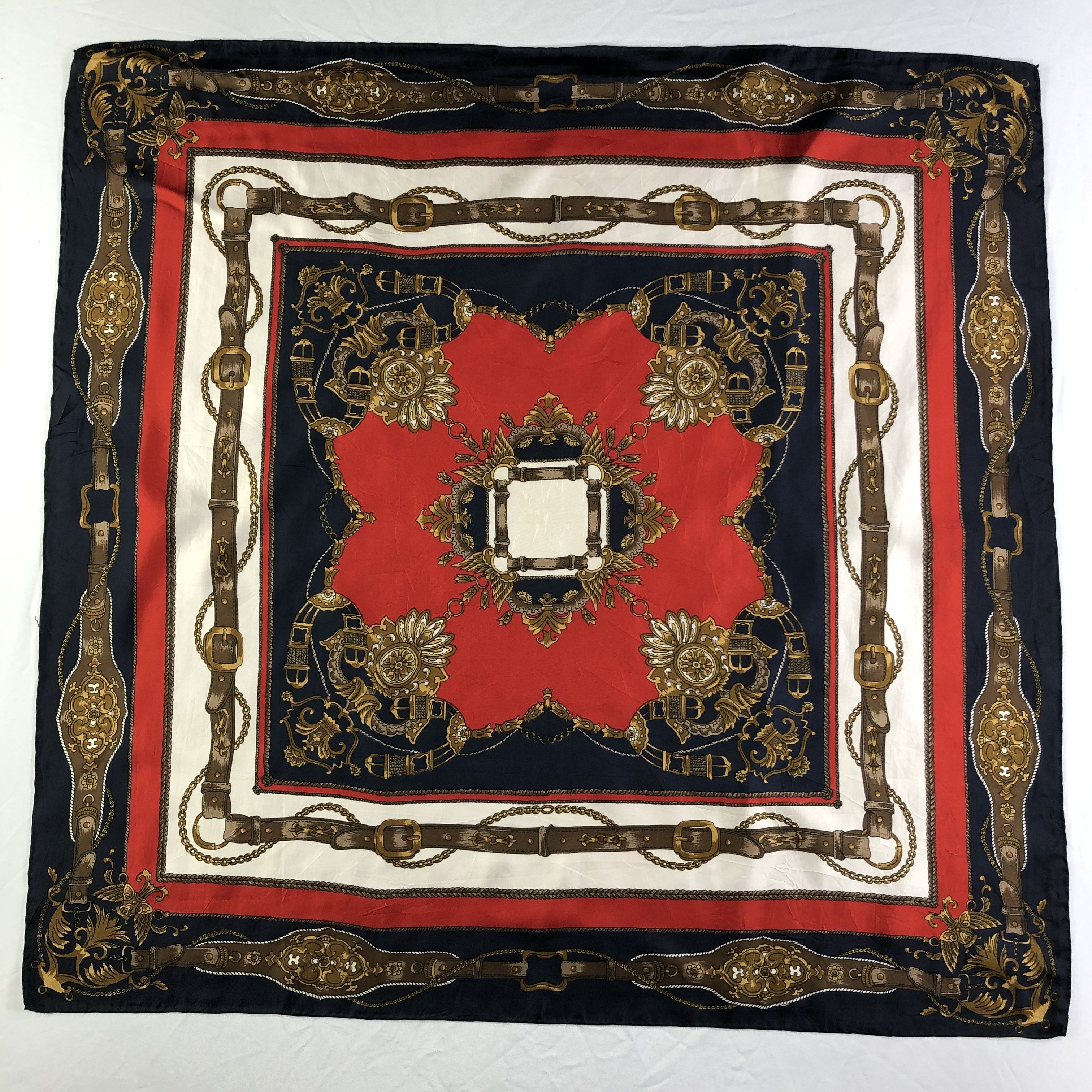 Vintage Vintage Silk Scarf Size ONE SIZE - 2 Thumbnail