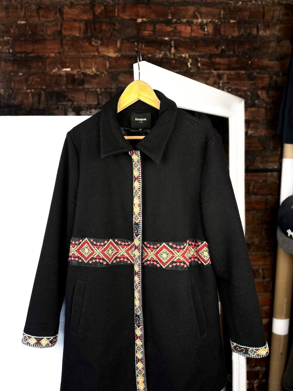 Desigual Desigual ElisabethCoat Wool Full Zip Jacket RRP - 360$ Size L / US 10 / IT 46 - 7 Thumbnail