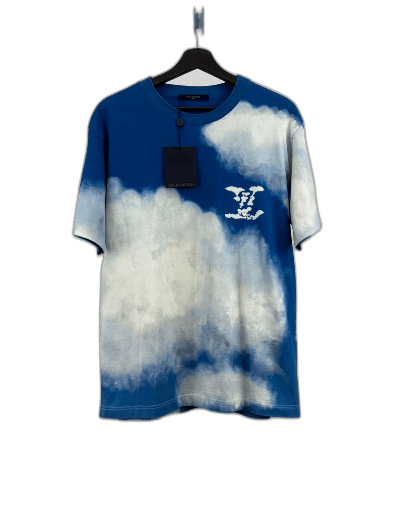 Louis Vuitton Louis Vuitton Blue Cloud Print Short Sleeve Tee-2506 Size US XXL / EU 58 / 5 - 1 Thumbnail
