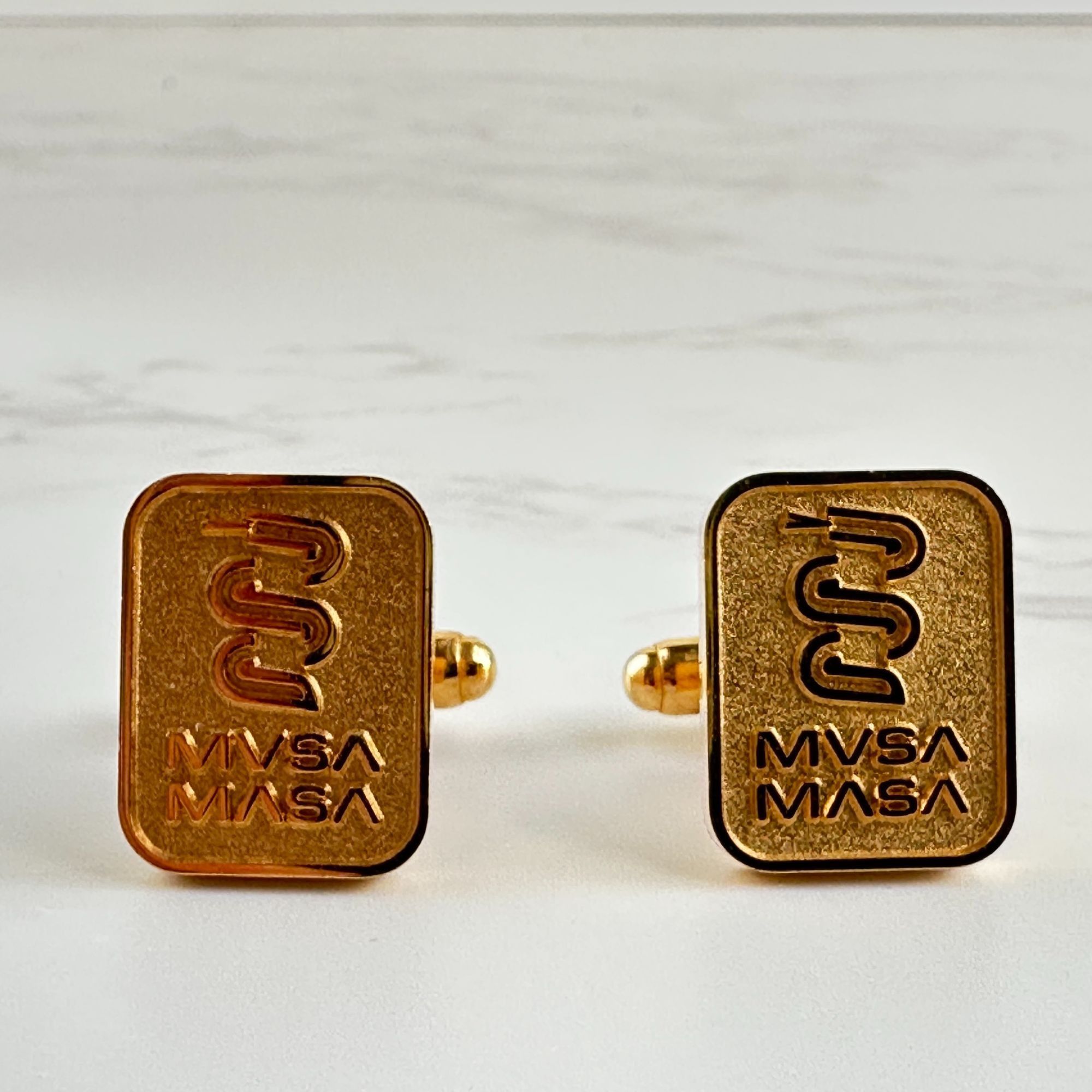 Vintage Vintage MASA Gold Cufflinks – Clabco, Medical Logo Size ONE SIZE - 2 Thumbnail