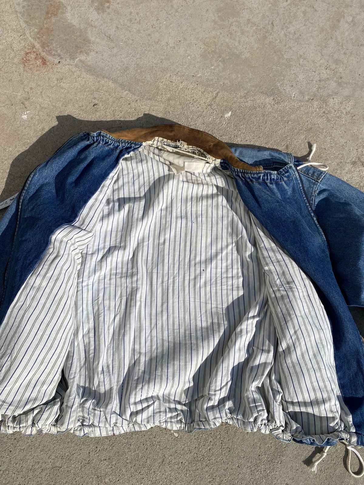 Vintage Vintage Y2k Denim Oversized Jacket Size US L / EU 52-54 / 3 - 16 Thumbnail