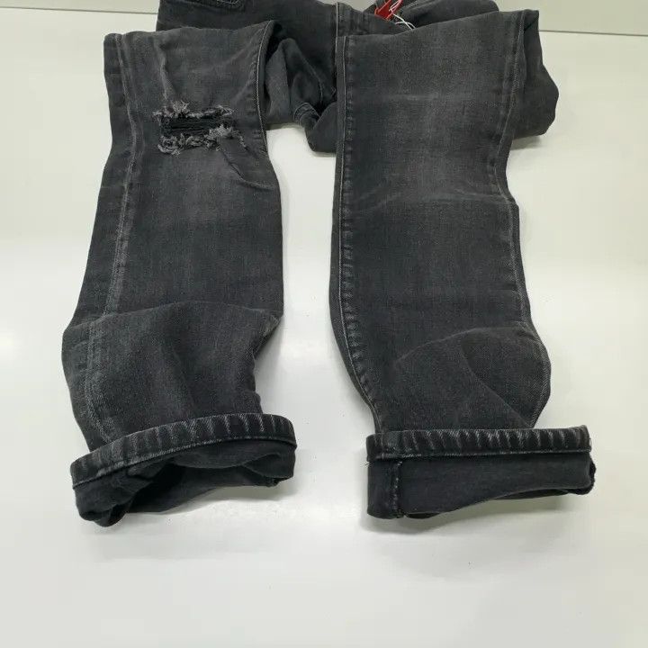 Saint Laurent Paris Saint Laurent Black Wash Distressed Denim Pants-2507 Size US 30 / EU 46 - 4 Thumbnail