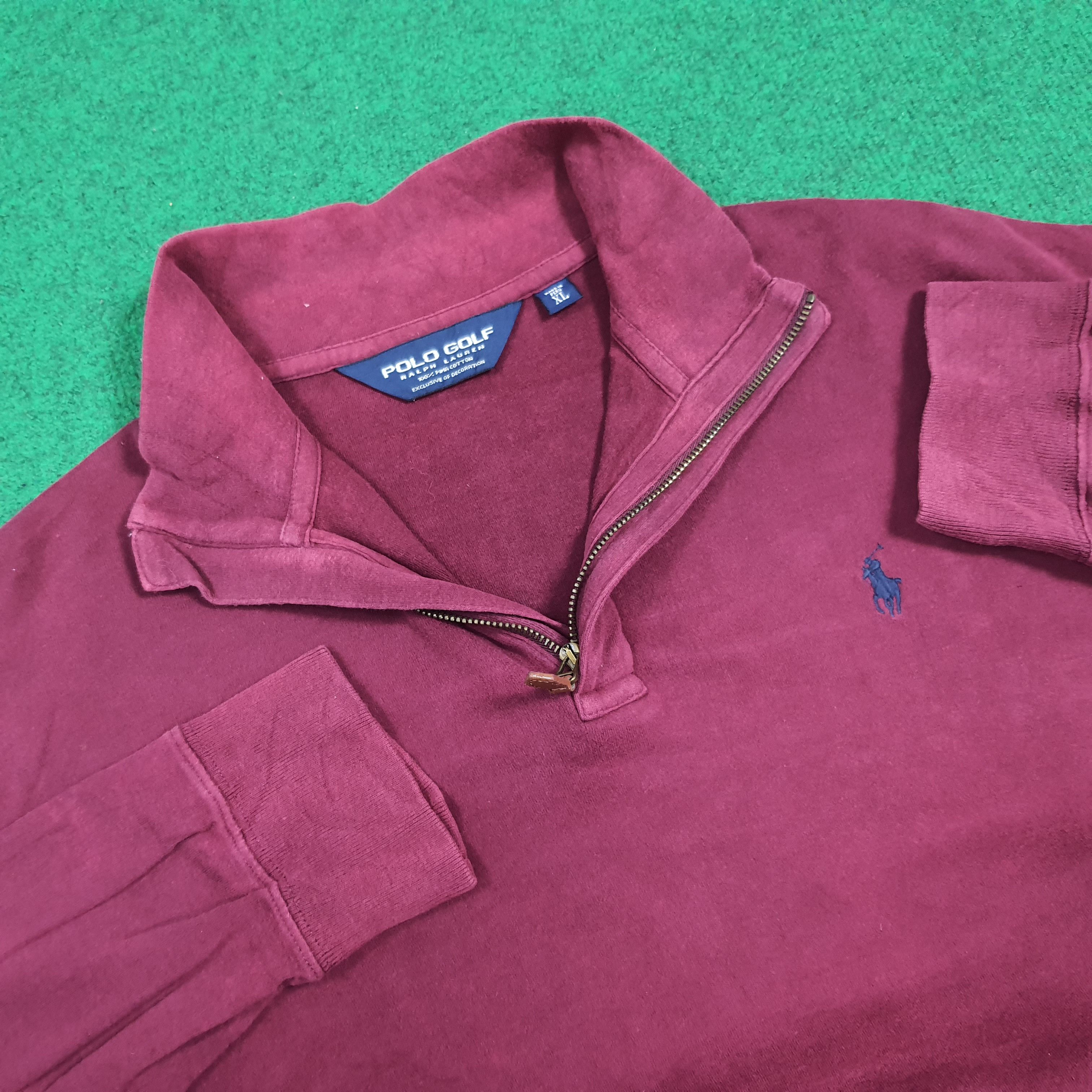 Polo Ralph Lauren Vintage Polo Golf Ralph Lauren Half Zipper Sweatshirt C284N7 Size US XL / EU 56 / 4 - 5 Thumbnail