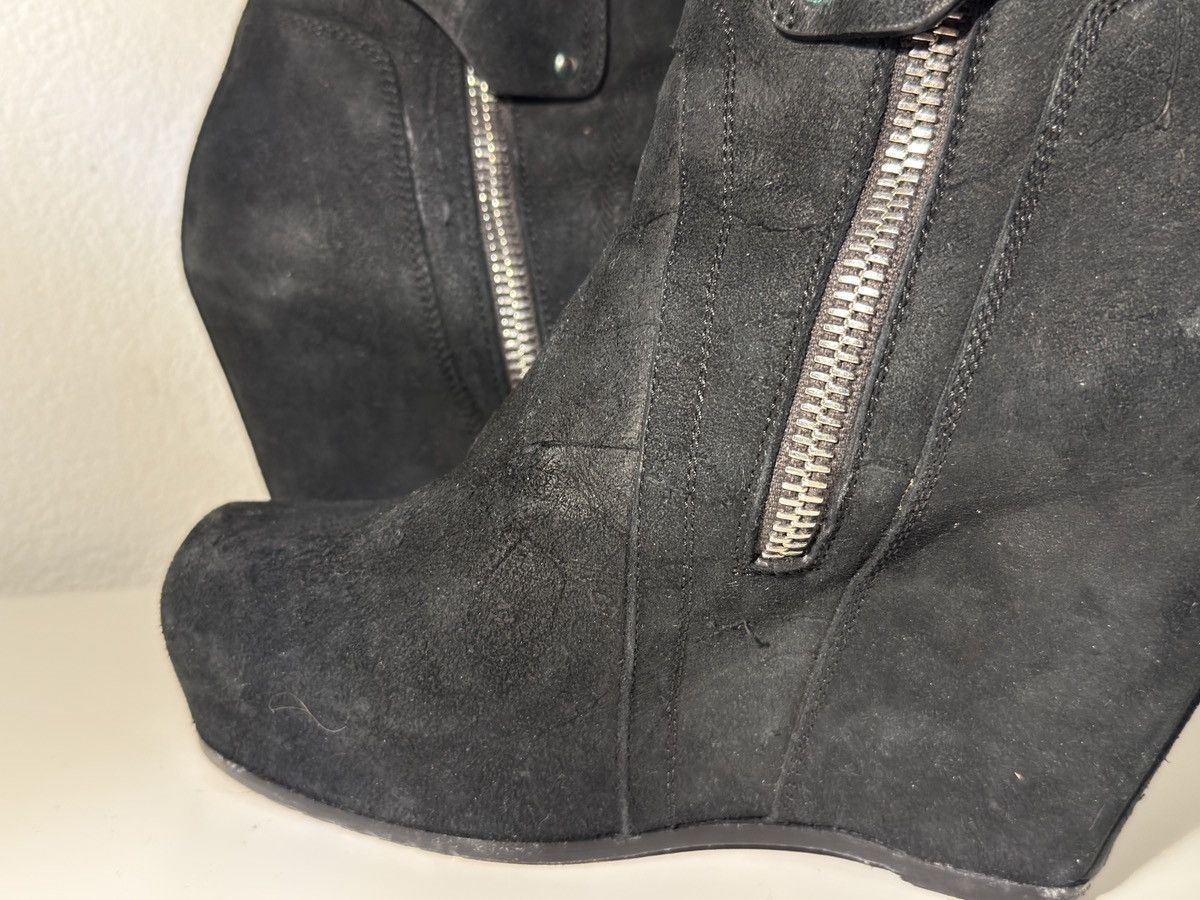 Rick Owens Rick Owens Blistered Goatskin Wedge Ankle Boots Size US 7.5 / IT 37.5 - 11 Thumbnail